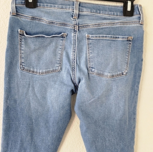 Old Navy Jeans Junior Sz 14 Blue Rockstar Skinny Mid Rise Light Wash 28x26 - Picture 8 of 9